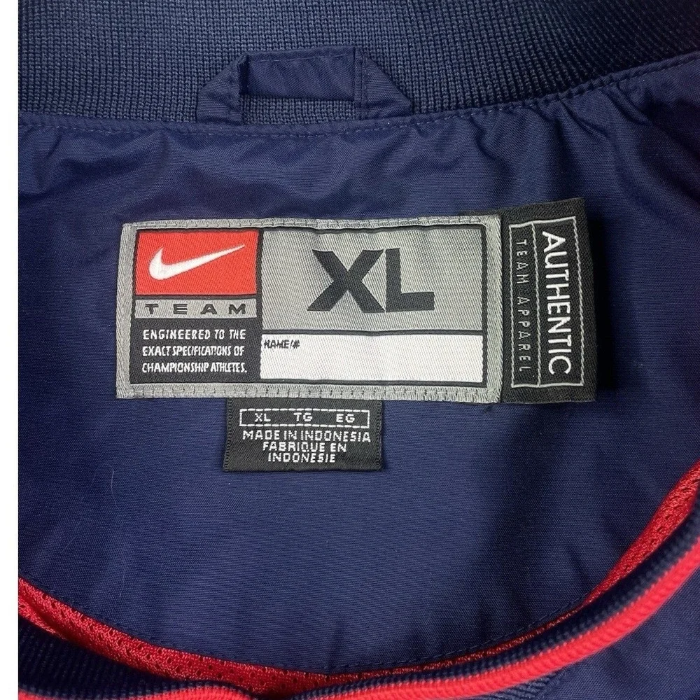 Nike Windbreaker Jacket Mens XL Blue Red Arizona Wildcats Pullover V-Neck‎